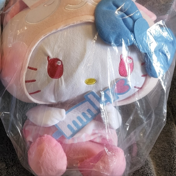 Hello Kitty - Panda Nurse Big Plushy A Pink - Picture 3 of 4